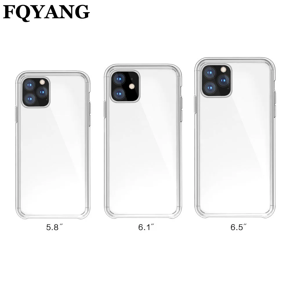 

TPU Acrylic Silicone Cover Case for iPhone xsmax xr x 8 7 Plus Transparent Case For iPhone 11 Por MAX 2019 Coque Fundas
