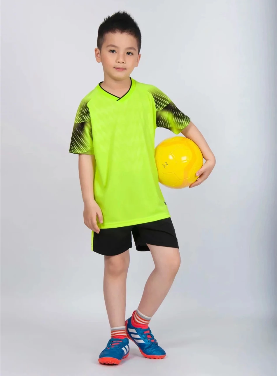 Для маленьких мальчиков и девочек Футбольная форма футболmyst Кофты на заказ для детей, тренировочный костюм для футбола Футбол мяч для регби одежда комплект для детей детская одежда