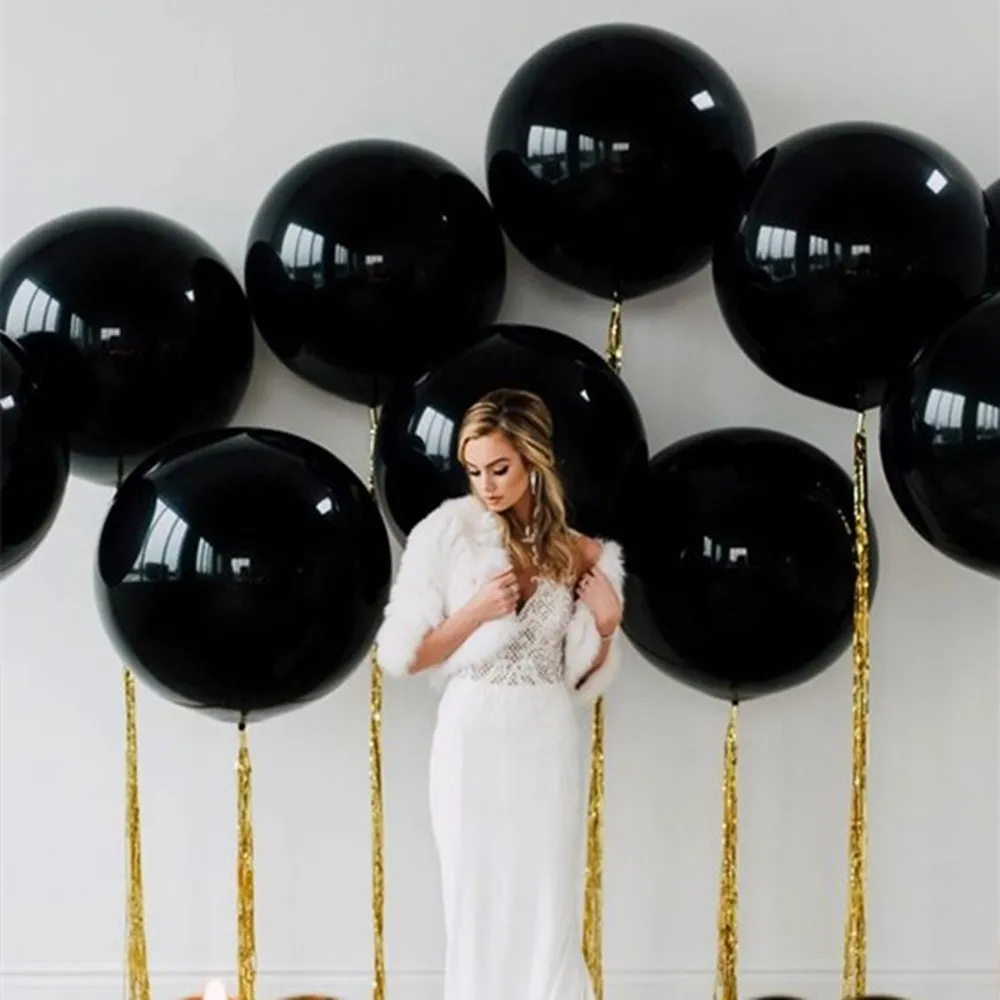 1 шт. 36 дюймов большие красочные дутые круглые латексные шары, гелий надувные гигантские шары для дня рождения, вечеринки, свадьбы, декоративные шары