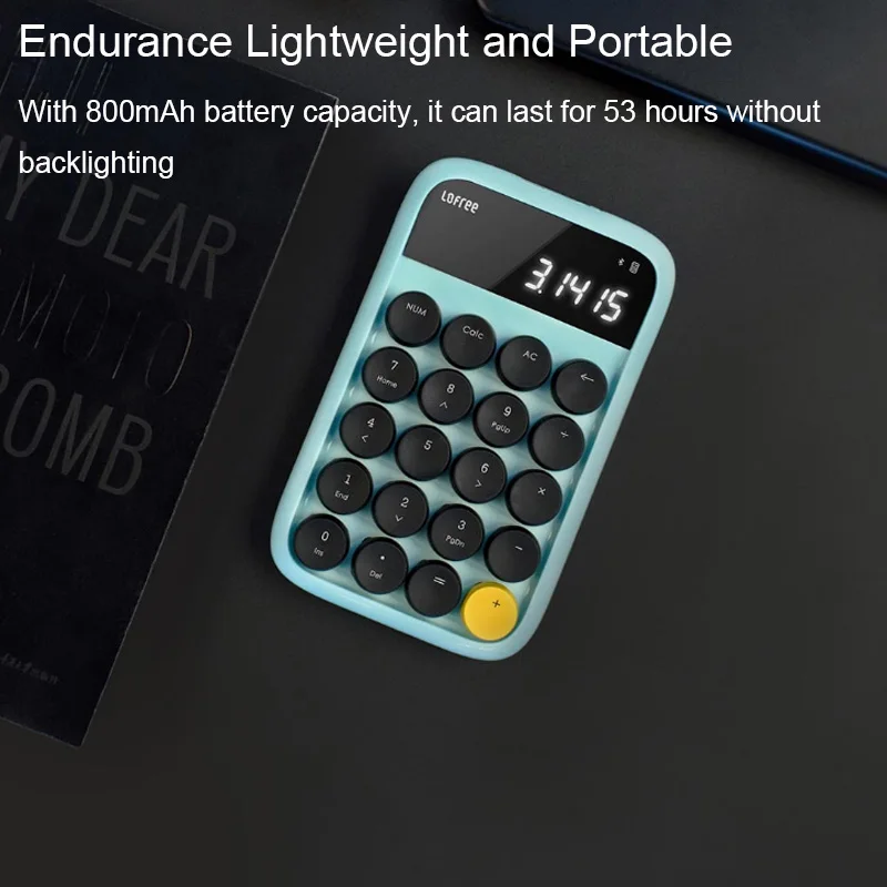 Xiaomi Mijia Lofree Bluetooth цифровая клавиатура многосистемная совместимая клавиатура с подсветкой Micro USB 800 мАч емкость смарт-калькулятор