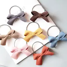 Детская шерстяная заколка-бабочка, вельветовый головной убор, Детские аксессуары для волос, головной убор принцессы для девочек, заколки для волос