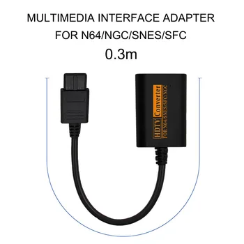 

720P HDMI Switch Converter For N64 SNES NGC SFC To HDTV Video Scart Cable Convenient Splitter Game Console Conversion New