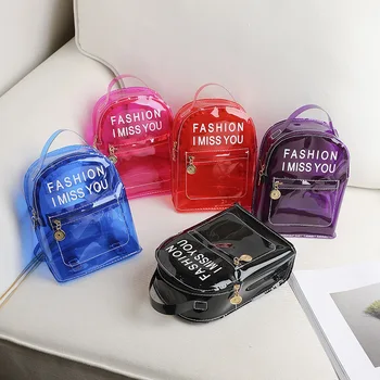 

2020 Mini Backpack Women PVC Shoulder Bag For Teenage Girls Kids Fashion New Small Bagpack Female Ladies School Backpack Candy