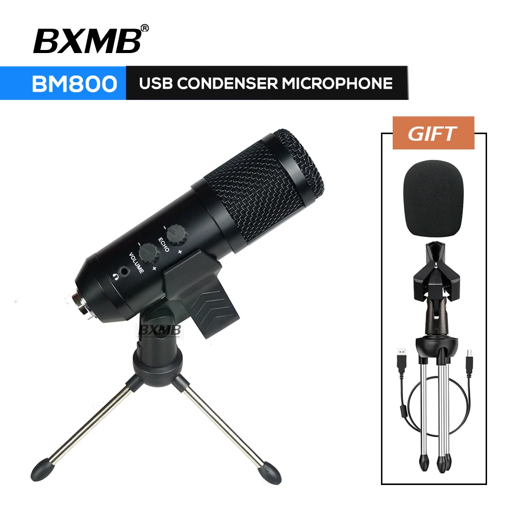 Professional BM800 USB Microphone Condenser Microphono For PC Computer Laptop Recording Studio Singing Gaming Streaming Karaoke |