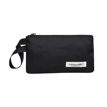 

Man Casual Small Clutch Zipper Fashion Simple Envelope Bag Canvas Phone Holder Pouch