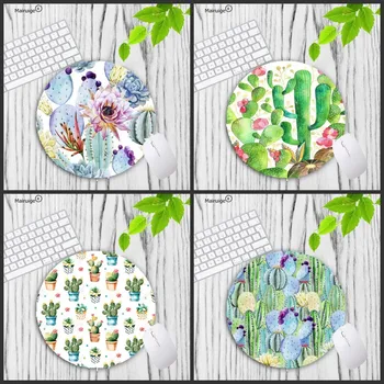 

Mairuige Cactus Plant Mouse Pad Gamer Mousepad Computer Gaming for PC Laptop Desk Mat Keyboard Mat Durable Desktop Small Pad