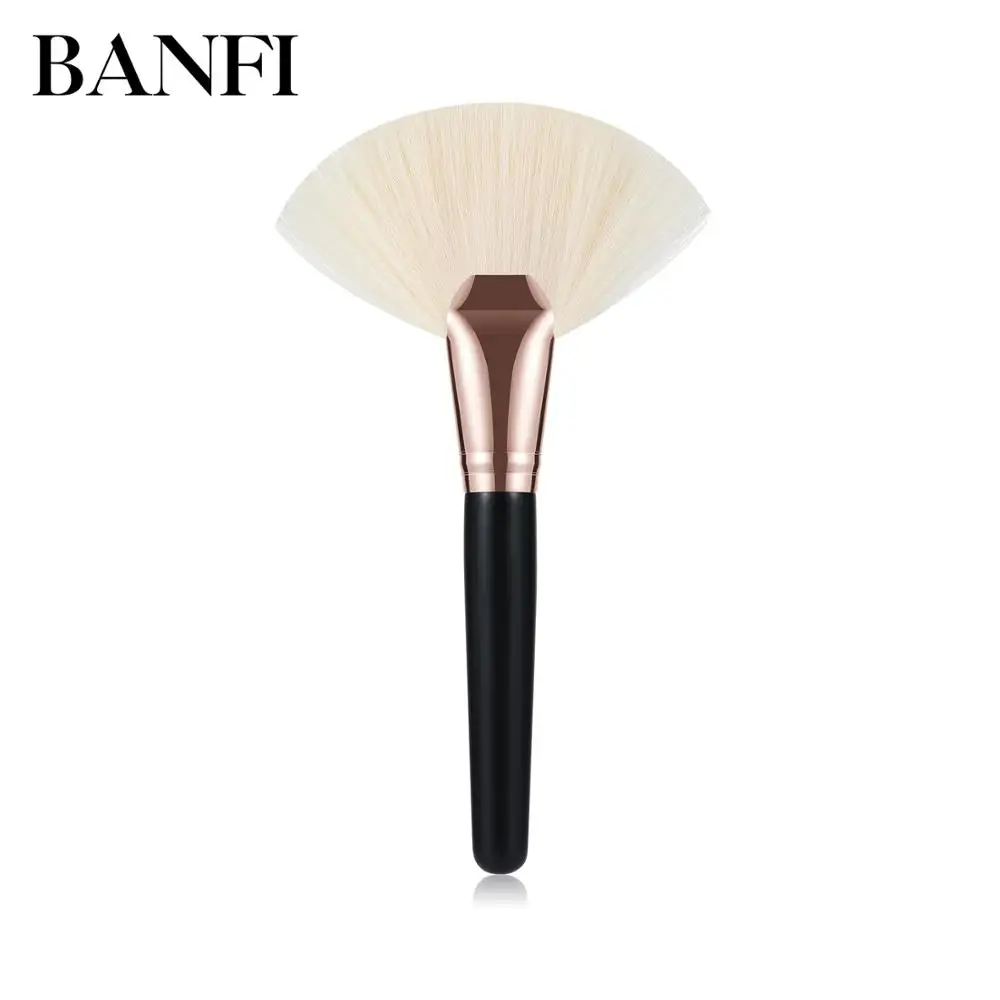 

Large Fan Shape Single 1pc Powder Brush Blusher Face Foundation Blush Blending Cosmetic Makeup Brush Tool