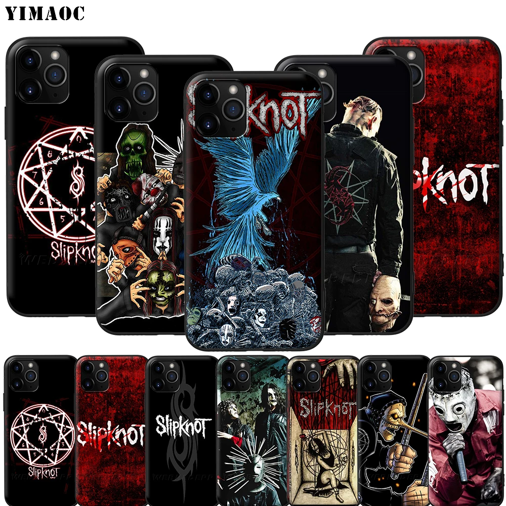 Slipknot phone case Samsung galaxy s10 plus s10e s9 s8 s7 edge s6 s5 note 8 9 10 hard plastic transparent silicone mobile phone cover art Slipknot