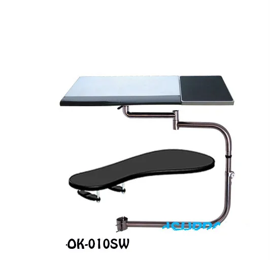 OK010S-Multifunctional-Full-Motion-Chair-Clamping-Keyboard-Laptop-Desk-Holder-Square-Mouse-Pad-Chair-Arm-Clamping