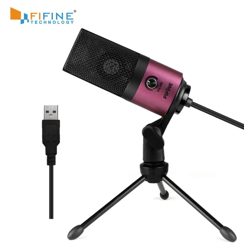 FIFINE USB Condenser Microphone For PC Laptop MAC Cardioid Studio Recording Vocals Voice Over, YouTube|Microphones| - AliExpress