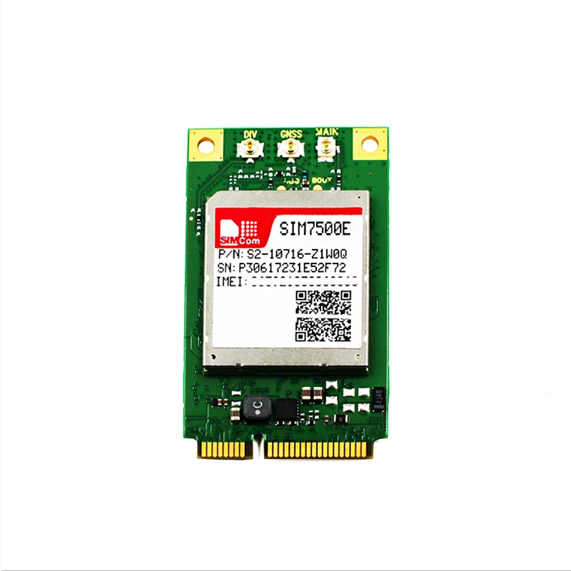 100% новый и оригинальный мини Pcie SIM7500E SIM7500 LTE Cat-1 модуль SIMCOM LTE-FDD B1/B3/B7/B8/B20 для