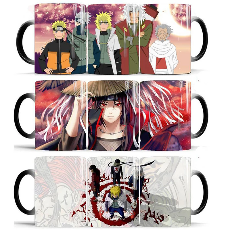 1Pcs New 350ml Cartoon Anime Ceramic Milk Coffee Cup Color Changing Mug