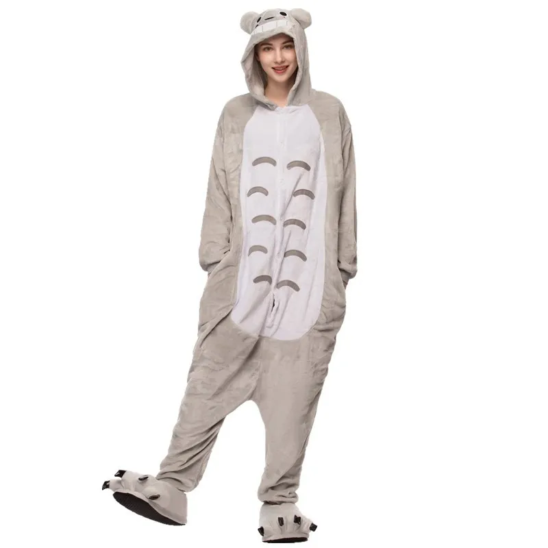 Пижамы Kigurumi Totoro neighbore onesies, комплекты, костюм с животными, пижамы унисекс с героями мультфильмов, косплей, пижамы, одежда для сна