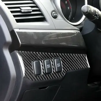 

Cover Decoration Trim For Mitsubishi Lancer Evo 2008-14 1PCS Carbon Fiber Switch Panel High quality