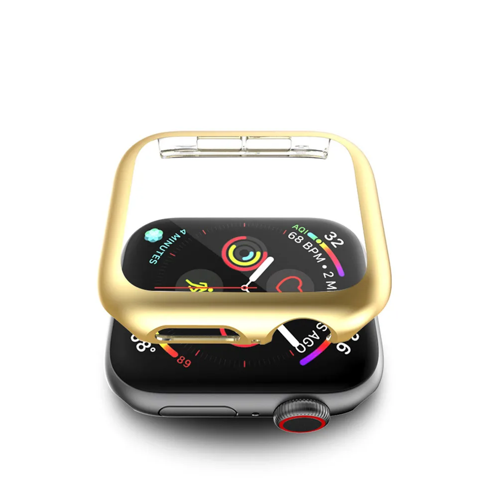 Чехол-пленка для Apple Watch 40 мм, 44 мм, серия 5, 4, защитная пленка для экрана, чехол-бампер для iWatch 44 мм, 40 мм, чехол