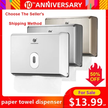 

CHUANGDIAN Wall-mounted Bathroom Tissue Dispenser Tissue Box Holder for Multifold Paper Towels