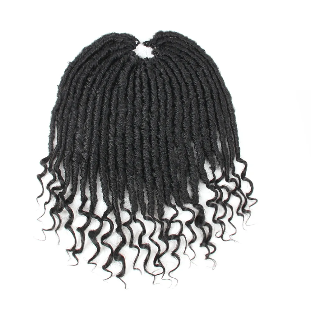Pageup 16 дюймов богиня искусственные локоны в стиле Crochet волосы плетение волос черный коричневый синтетический крючком коса Наращивание волос 24 пряди/шт