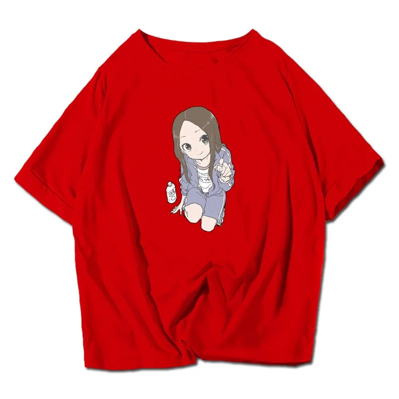 Футболка унисекс с надписью «High-Q Teasing Master Takagi-san Nishikata» хлопковая футболка с надписью «Teasing Master Takagi-san Takagi» футболка