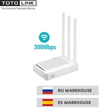 TOTOLINK N302R+ 300 Мбит/с WiFi беспроводной маршрутизатор, универсальный Wi-Fi ретранслятор с 3* 5dBi высокой стабильной антенной, быстрая из России