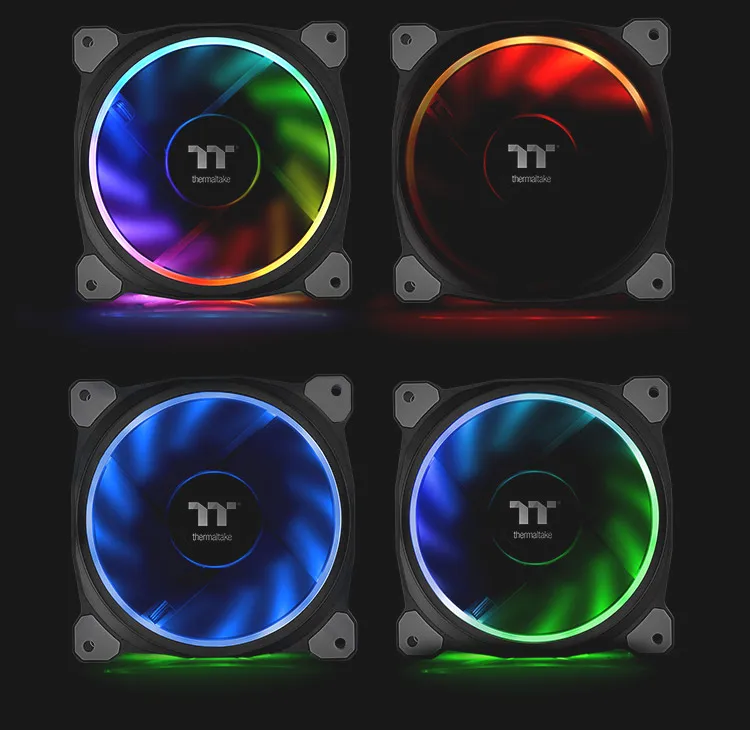 Tt(Thermaltake) Riing Plus 14 светодиодный RGB вентилятор шасси(14 см/16,8 миллионов цветов/синхронизация светильник/светодиодный светильник