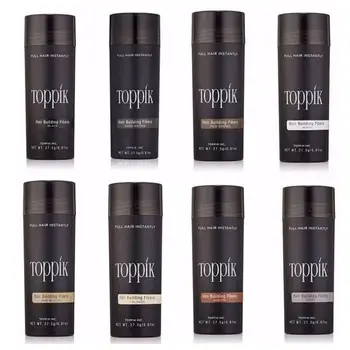 Toppik-fibras para la construcción del cabello, 27,5g, queratina para el crecimiento del cabello, Spray espesante para la pérdida de cabello, productos para la extensión del cabello