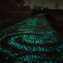 100 шт. светится в темноте светящаяся камни, галька дорожки рок в аквариуме DIY Декор DIN889