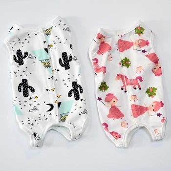 

Pet Dogs Jumpsuit Nursing Belly Coverall Jumpsuit Dog Clothes Puppy Rompers Pajamas Vest Coat For Chihuahua Teddy S M L XL