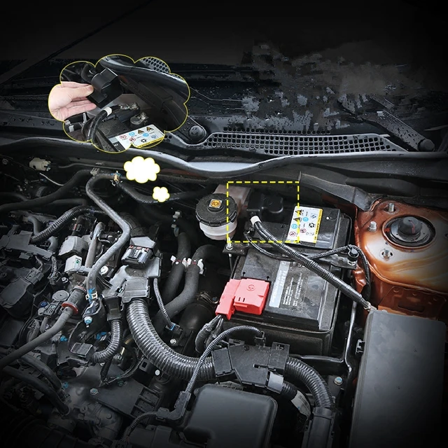 Auto Batterie Schutz Abdeckung Anode Rahmen Clip Fall Staub