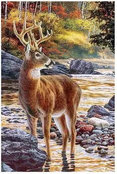 

moose diamond painting scenery deer full drill animals dimond embroidery art rhinestone mosaic drawing pictures decor gift new