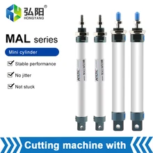 

Air Cylinder Compressed Air Cylinder MAL Series Miniature Bore 50 75 100mm Stroke Double-Acting Aluminum Alloy Cylinder