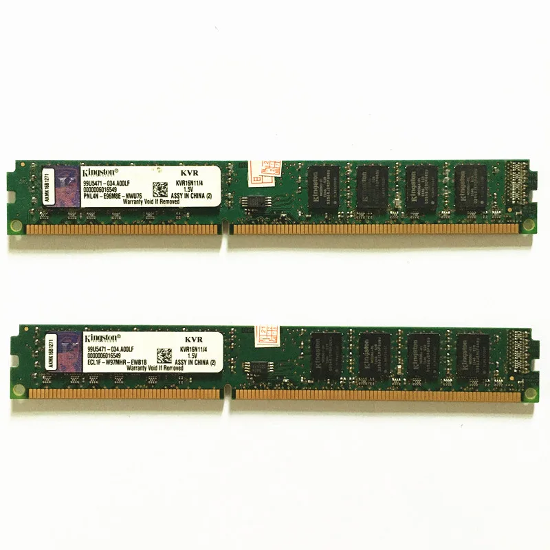 Оперативная память Kingston ddr3 ОЗУ 4 Гб 1600 МГц KVR16N11/4 1 5 в 240PIN | Компьютеры и офис