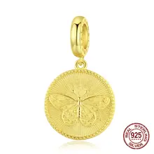 Подвеска в виде бабочки пчелы, амулеты из стерлингового серебра 925 пробы, шнур кожаный женский ювелирный