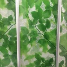 Зеленый лист, оконная пленка, статическая, цепляется, ПВХ, защита конфиденциальности, защита от солнца, теплоизоляция, многоразовые, съемные, домашний декор