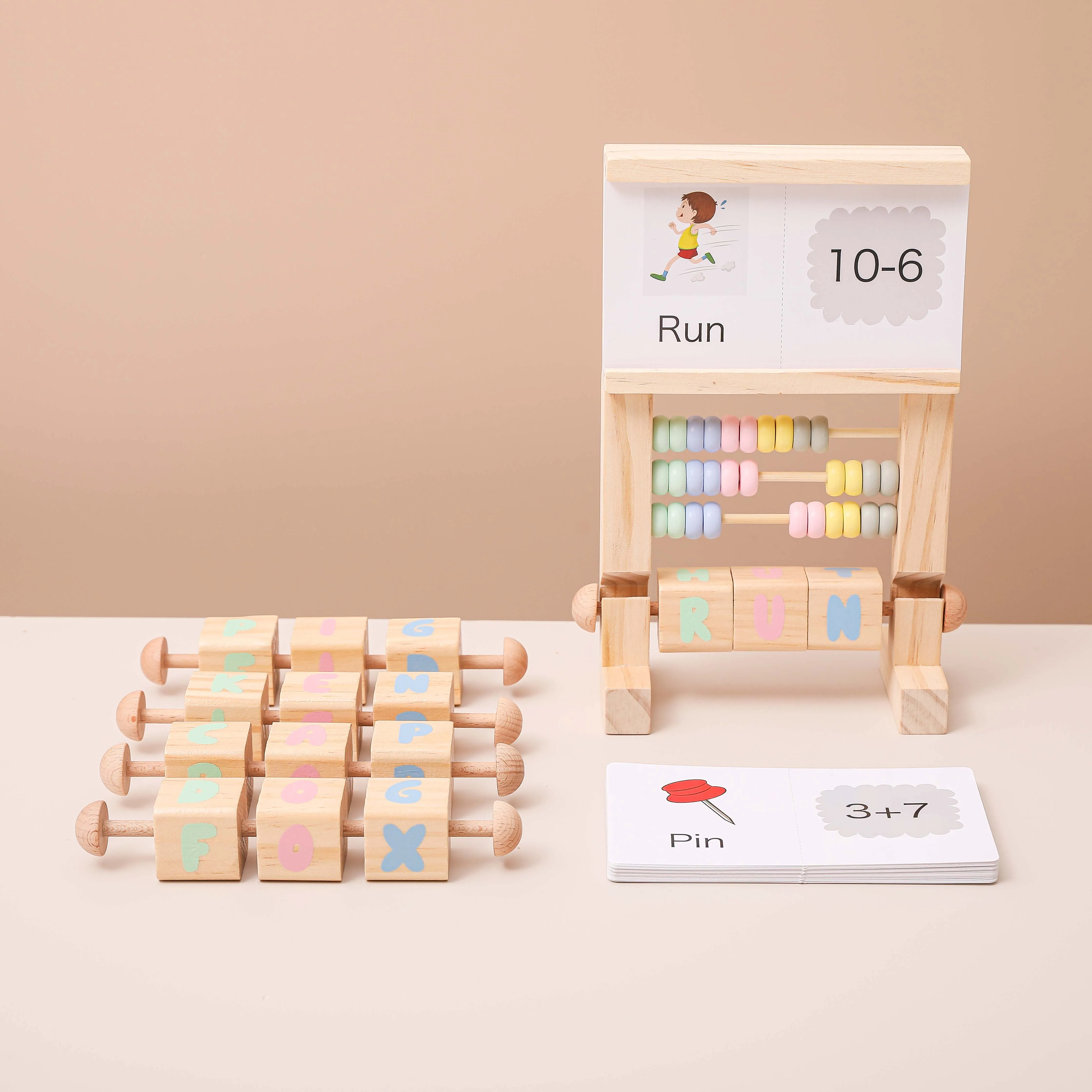 Pendant De La Meme En Bois 10 Lettres Boulier en bois multifonction Montessori, support d'apprentissage, planche  à dessin en bois, connaissance, jouets éducatifs de comptage pour enfants |  AliExpress