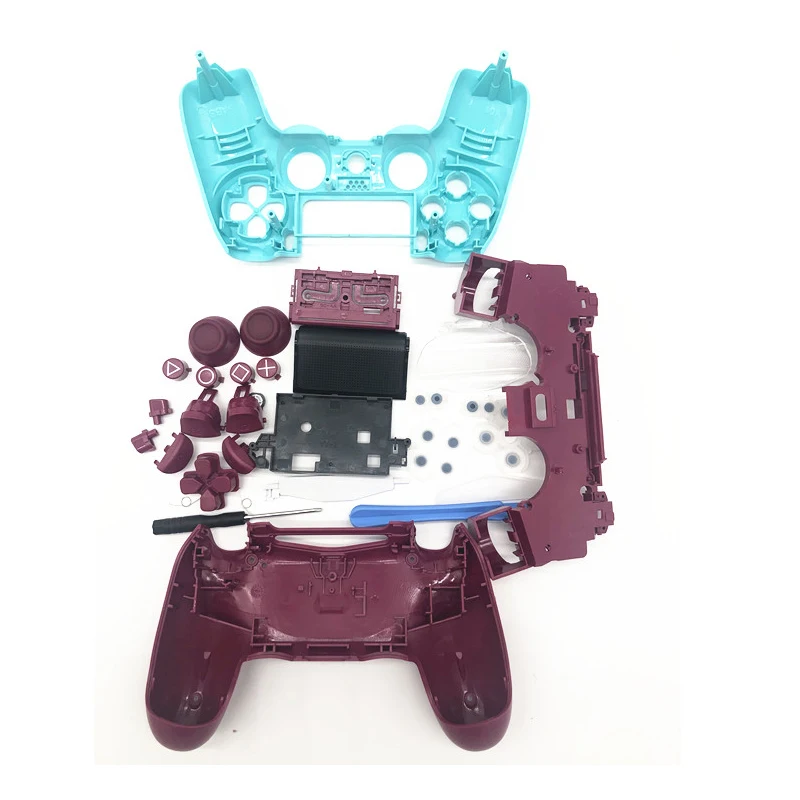 Gamepad Shell para Sony Playstation Faça Você Mesmo Case Habitação Controlador Substituição da Tampa com Botões Sunconjunto Orange Jds 040 Jdm040 - Image 3
