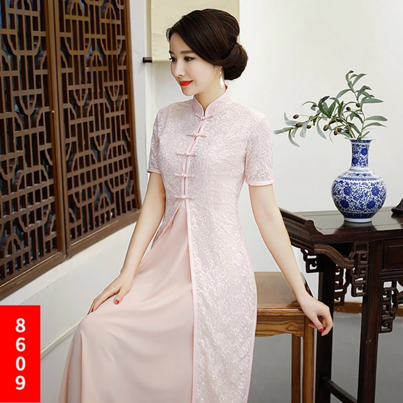 Китай(материк) Qipao многоцветный cheongsam Национальный Ветер улучшилось платье Ципао большие качели типа Чонсам ежедневно платье Ципао платье