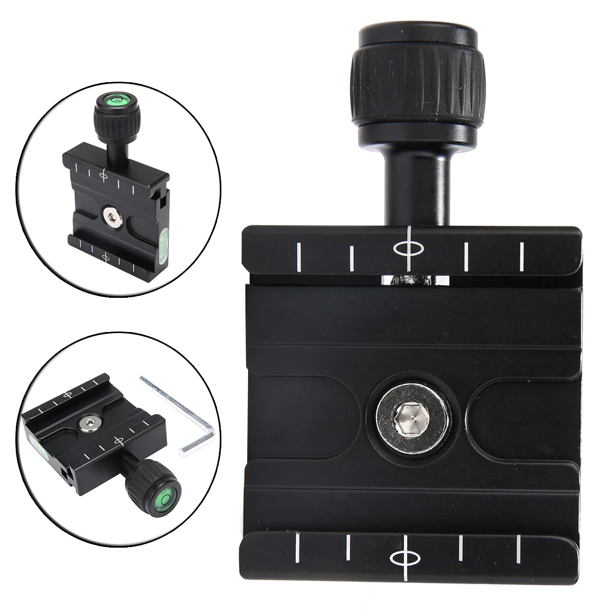 buy MAYITR QR 50 Black Aluminum Clamp Quick Release plate For Arca SWISS Manfrotto Gitzo Tripod Ball Head