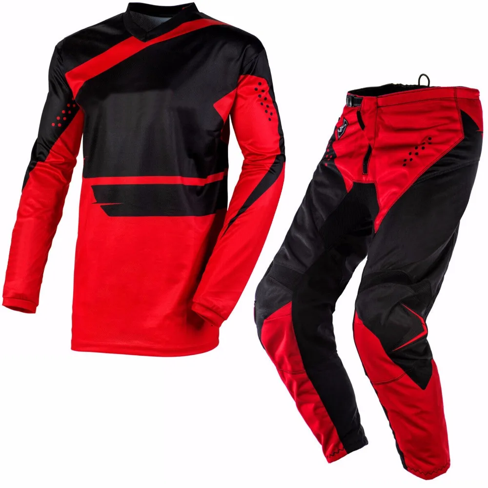 Один MX/ATV/DH элемент Warhawk красный/синий Кроссовый велосипед MX Dirt gear Racing Jersey БРЮКИ КОМБИНИРОВАННЫЙ КОМПЛЕКТ - Цвет: 125