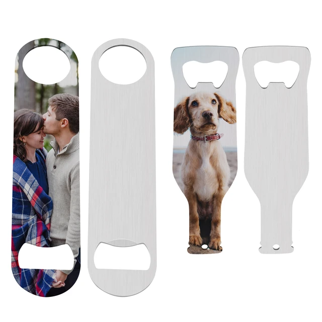 1 Pcs Sublimation Blank Beer Bottle Opener Silver Stainless Steel Flat  Bottle Opener for Kitchen Restaurant Bar Party Tools - AliExpress