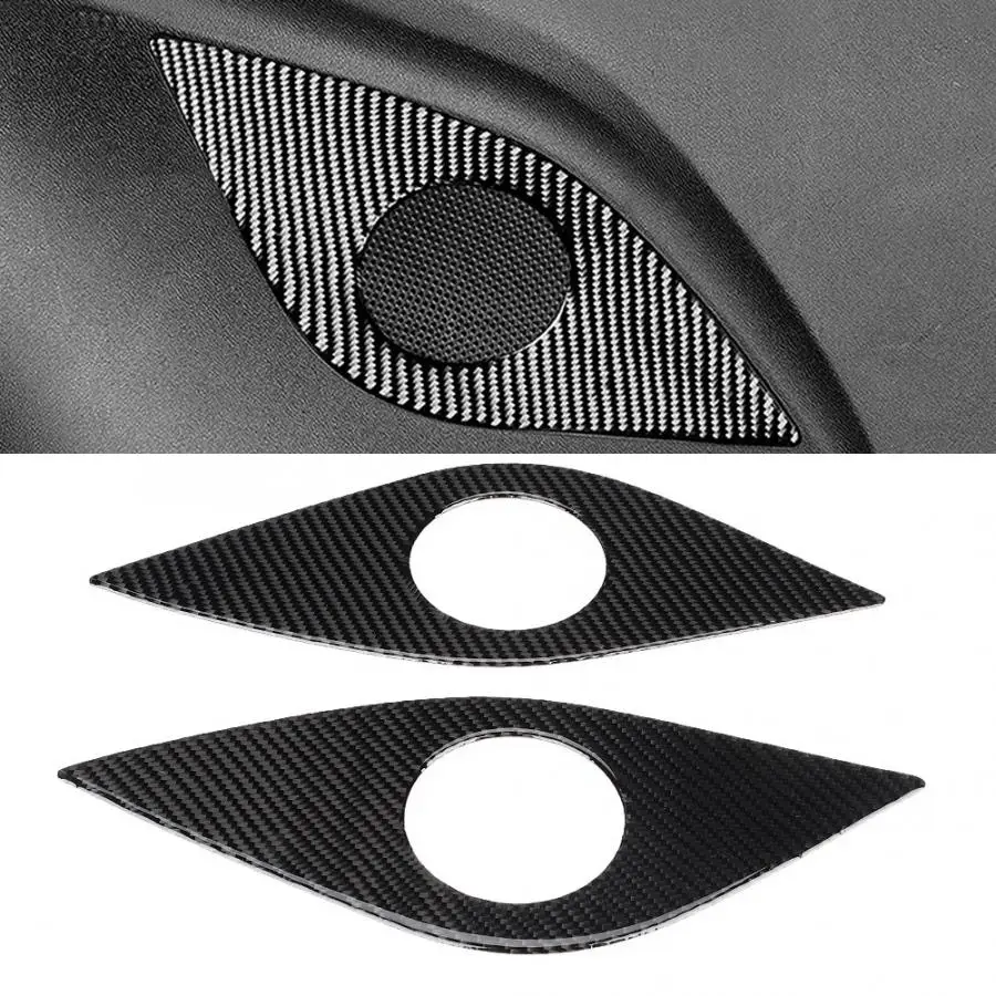 

2PCS Carbon Fiber Rear Horn Cover Trim Panel Left Hand Drive for Chevrolet Camaro 2017 2018 2019 car style accessories