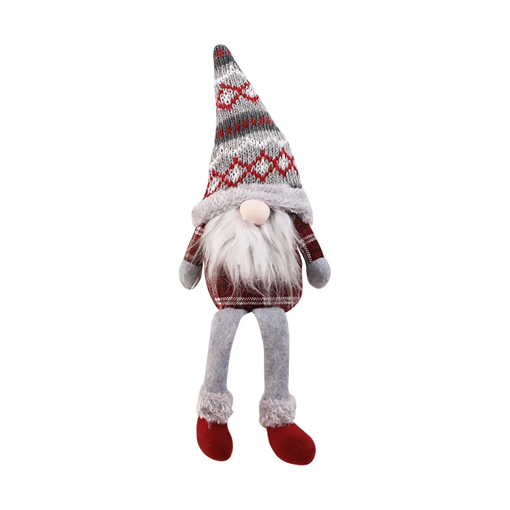 50cm Christmas Old Man Faceless Stand Doll Toy Festival New Year Dinner Party Christmas Decorations For Home Kids Xmas Gifts