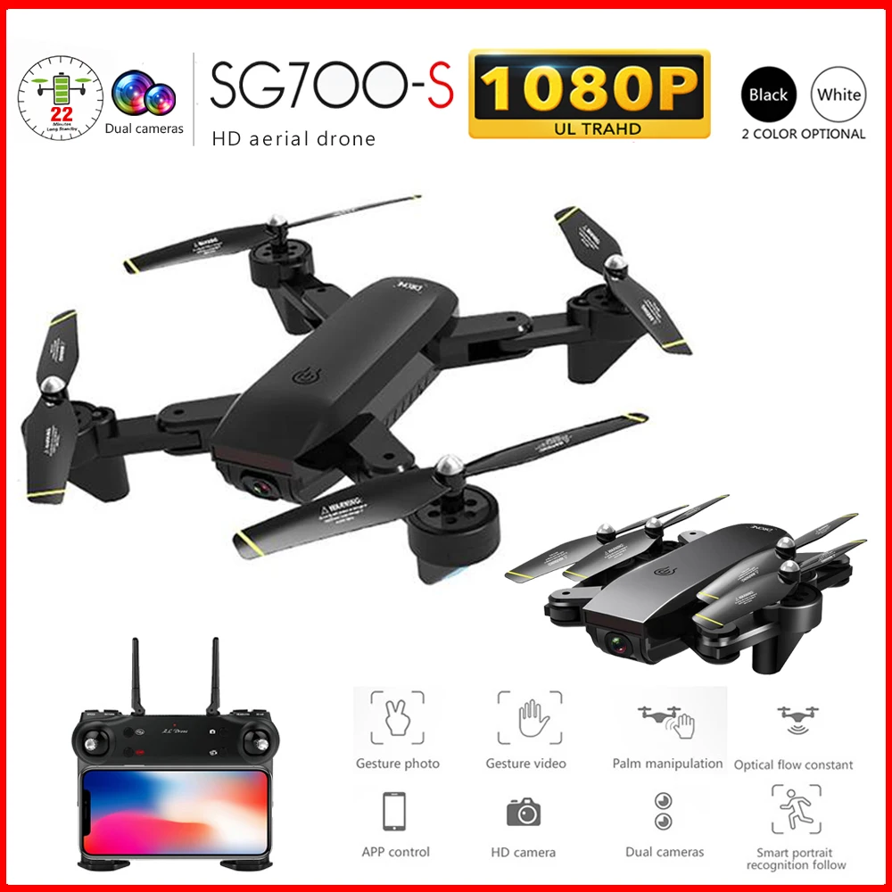 

SG700-S Camera Drone WiFi APP Control 1080P 720P Dual Cameras Optical Flow Quadcopter with 3 2 Battery Aerial Quadcopter Drones