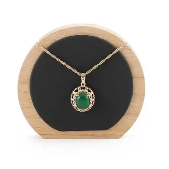 

Wooden Necklace Holder Jewelry Display Stands Photo Props Pendant Showcase