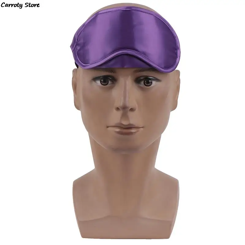 1PC Silk Eye Mask Eyeshade Cover Soft Blindfold Travel Eyepatch Natural Sleeping Women Men eye mask eye patch