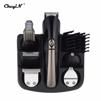 

CkeyiN Hair Clippers for Men 6 in 1 Cordless Beard Trimmer Nose Ear Facial Body Hair Trimmer Haircut Shaver Cutting Machine 50