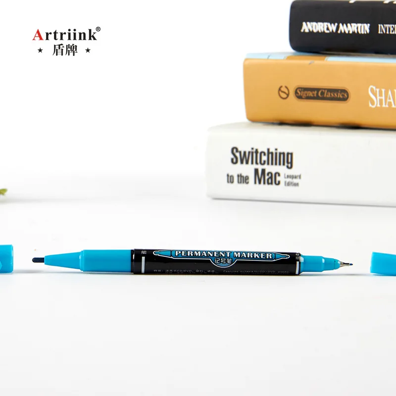 colored Dual Tip fast dry permanent sign marker pens for fabric metal quality fineliner for drawing 12pcs permanent marker pen marker pens color marker pens permanent marker permanent markers pen marker paint marker pen markers pen marker pen acrylic paint markers