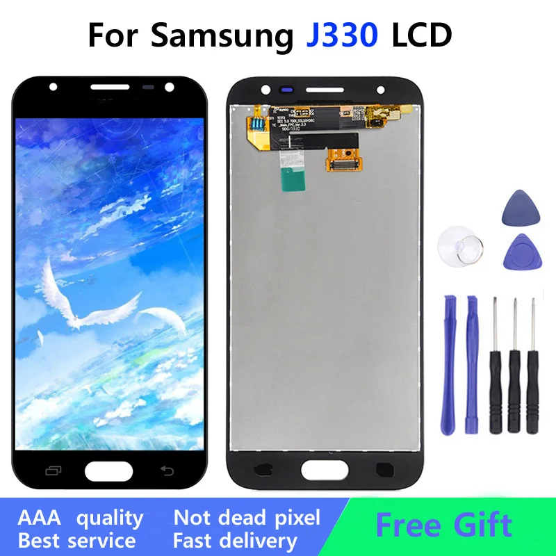 100% протестированный ЖК дисплей для Samsung J3 2017 J330F J330 экран с сенсорным дигитайзером