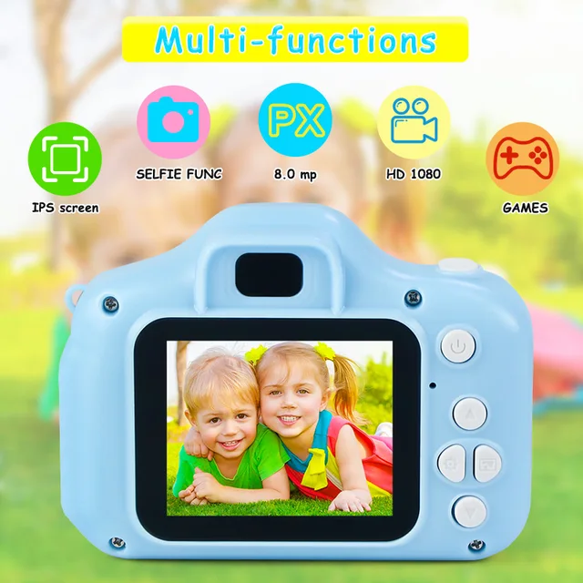 Children Camera Mini HD Video with SD Card Card Reader Intelligent Shooting Children's Digital Camera ​Sports Toys for Kids Gift 5