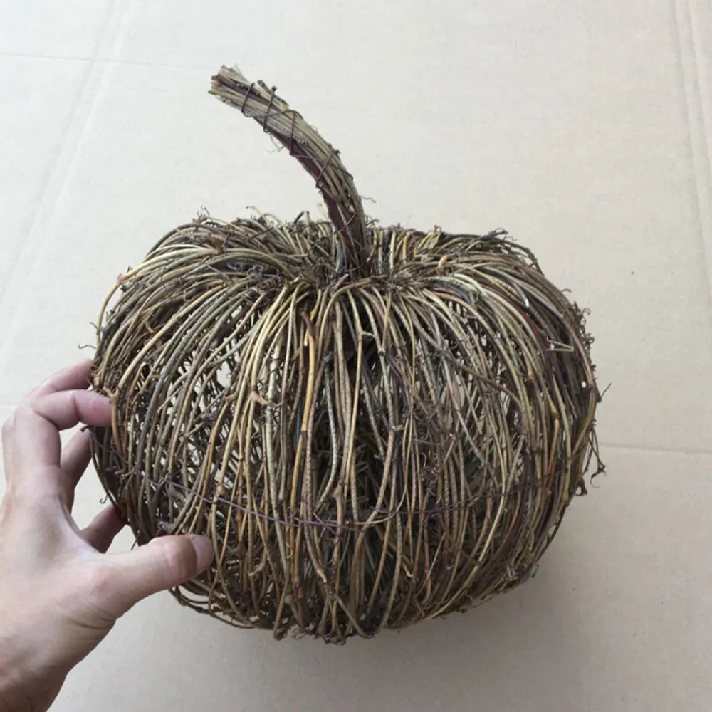 Natural Dried Rattan Pumpkins Handmade Pumpkin Fall Diy Retro Autumn Home Accents Harvest Festival Party Decorations Wreath Natural Dried Rattan Pumpkins Handmade Pumpkin Fall Diy Retro Autumn Home Accents Harvest Festival Party Decorations Wreath