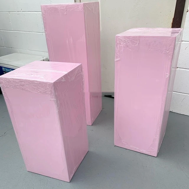 3pcs/set)Wedding Decoration pink mental rectangle Wall Backdrop And Plinth For Event Party yudao519 | Дом и сад